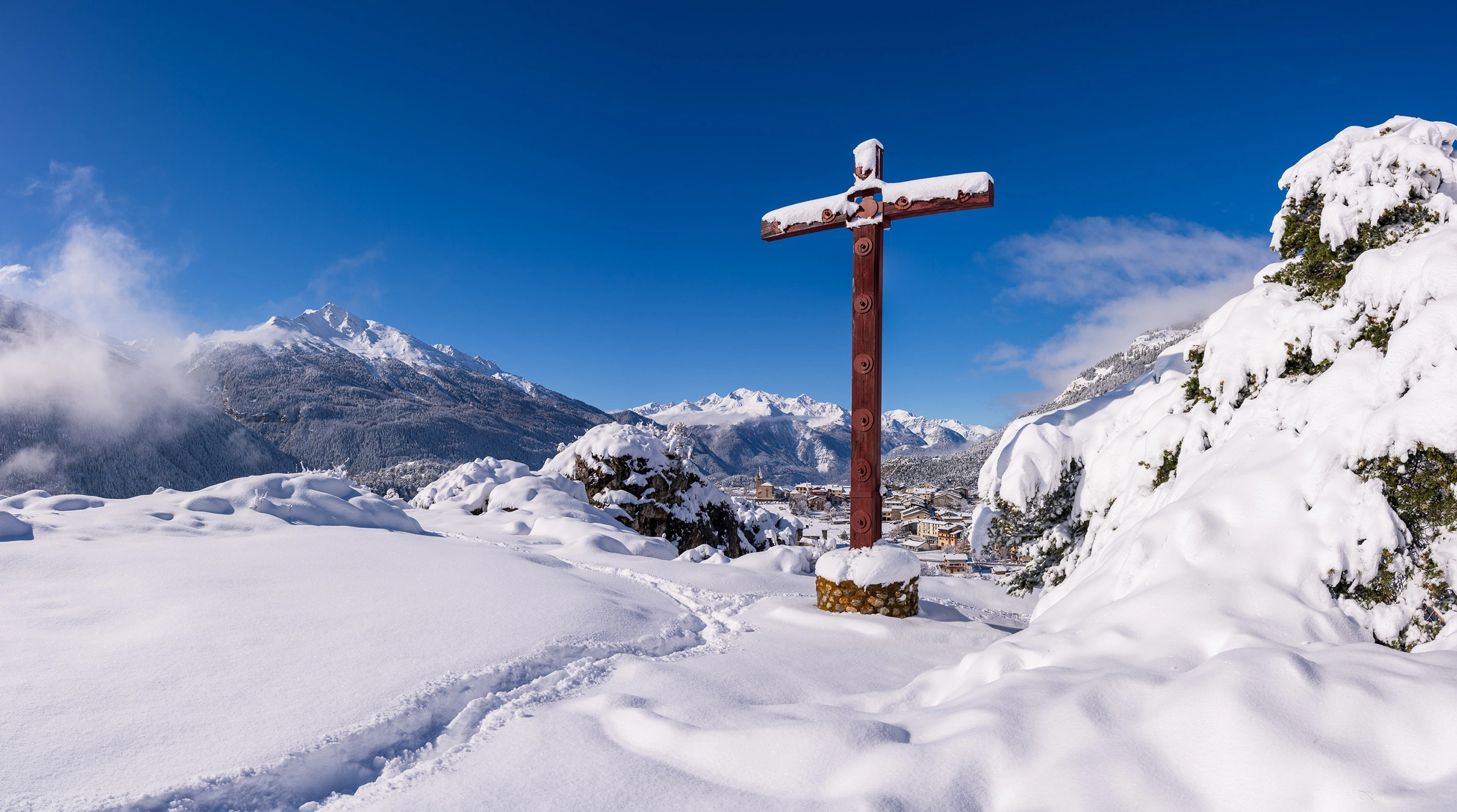 Aussois en hiver